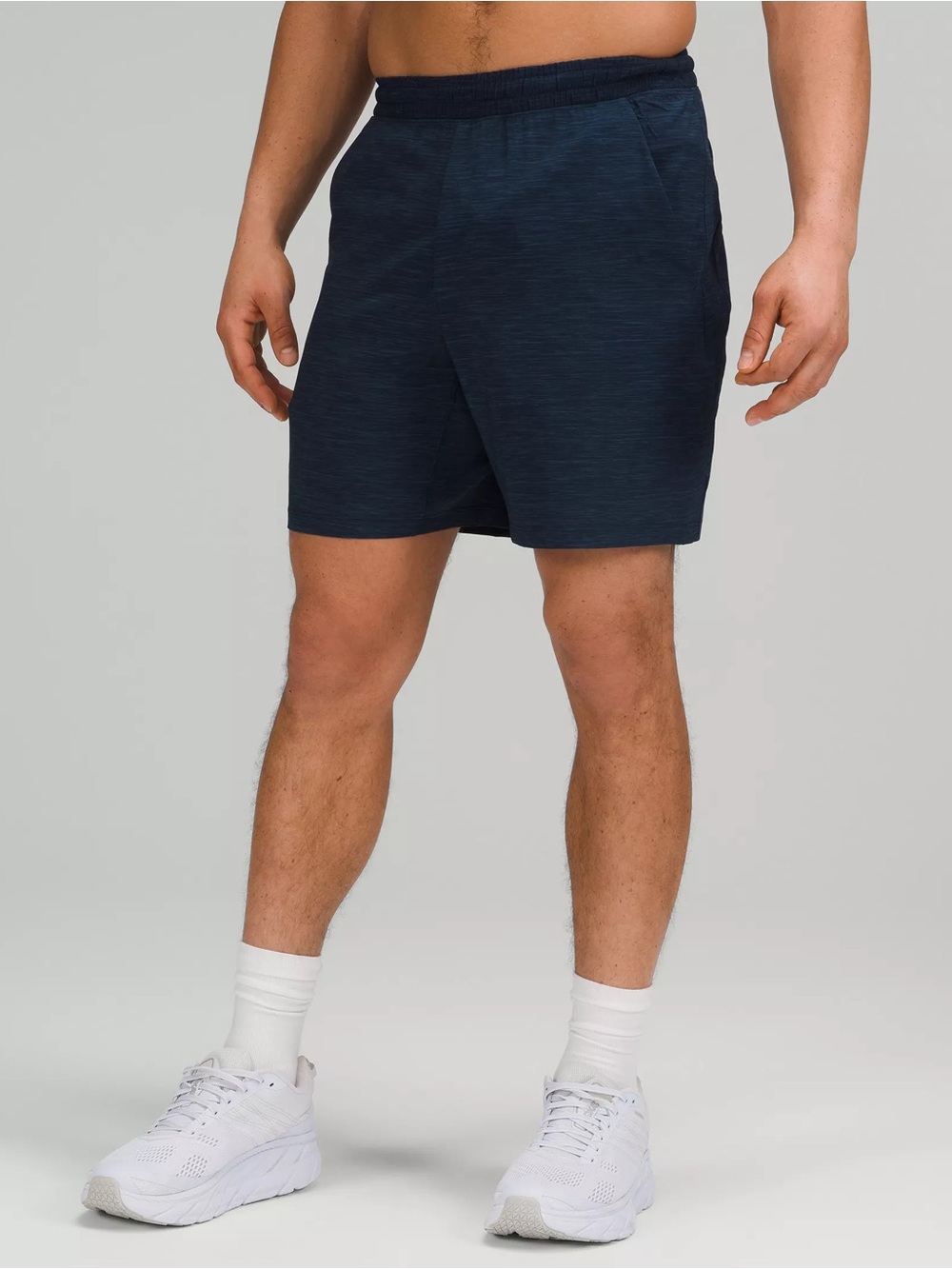 Lululemon Pace Breaker 7” Unlined Shorts in Allover Iron Blue